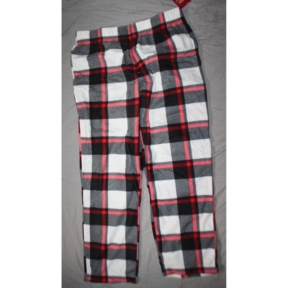 Men's Wondershop Black check Fleece Pajama Pants Sleepwear Pj's size XL